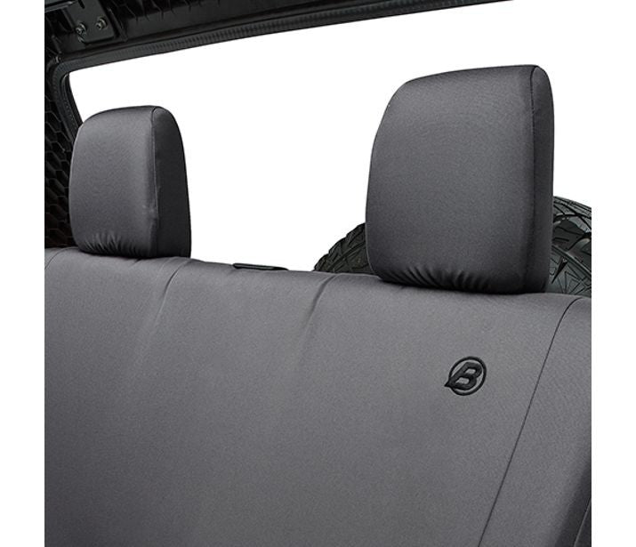 Bestop Jeep Seat Covers For Jeep 2007-2018 Wrangler JK 2 Door Rear Premium Vinyl Fabric Bestop