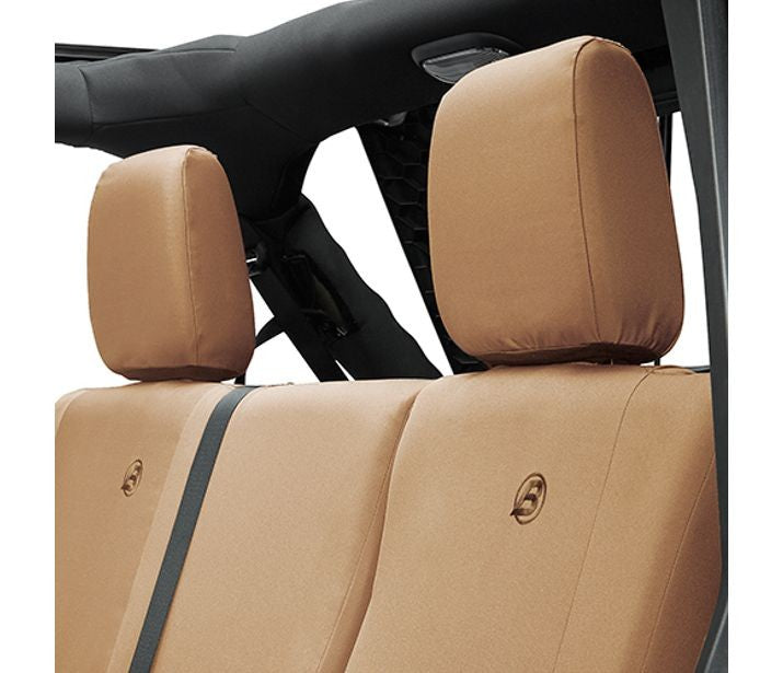 Jeep Seat Covers For Jeep 2007, 2013-2018 Wrangler JK 4 Door Rear Premium Vinyl Fabric Diamond Bestop-5