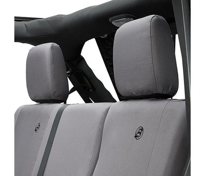 Jeep Seat Covers For Jeep 2007, 2013-2018 Wrangler JK 4 Door Rear Premium Vinyl Fabric Diamond Bestop-3