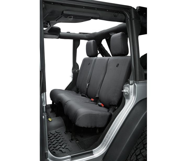 Jeep Seat Covers For Jeep 2007, 2013-2018 Wrangler JK 4 Door Rear Premium Vinyl Fabric Diamond Bestop