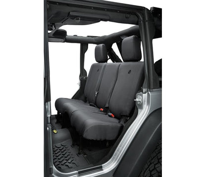 Jeep Seat Covers For Jeep 2007, 2013-2018 Wrangler JK 4 Door Rear Premium Vinyl Fabric Diamond Bestop