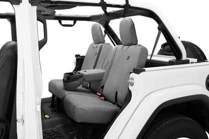 Jeep Seat Covers For Jeep 2018-2023 Wrangler JL 4 Door Rear With Fold Down Arm Rest Premium Vinyl Fabric Bestop-3