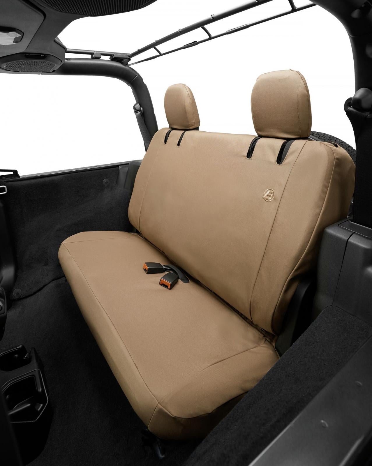 Bestop Jeep Seat Covers For Jeep 2018-2023 Wrangler JL 2 Door Rear Premium Vinyl Fabric Bestop