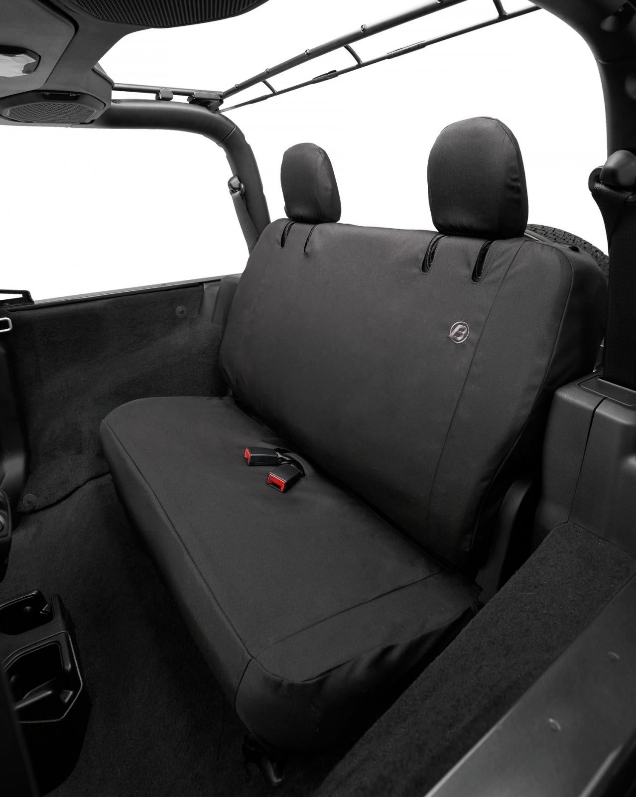 Bestop Jeep Seat Covers For Jeep 2018-2023 Wrangler JL 2 Door Rear Premium Vinyl Fabric Bestop