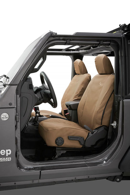 Jeep Seat Covers For Jeep 2018-Current Wrangler JL 2 Door Front Premium Vinyl Fabric Bestop-2