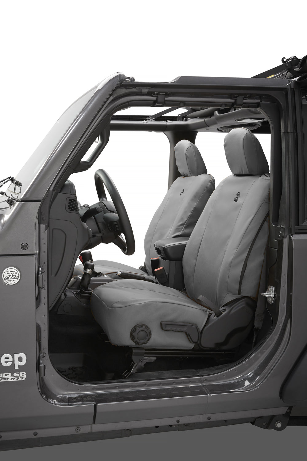 Jeep Seat Covers For Jeep 2018-Current Wrangler JL 2 Door Front Premium Vinyl Fabric Bestop-1