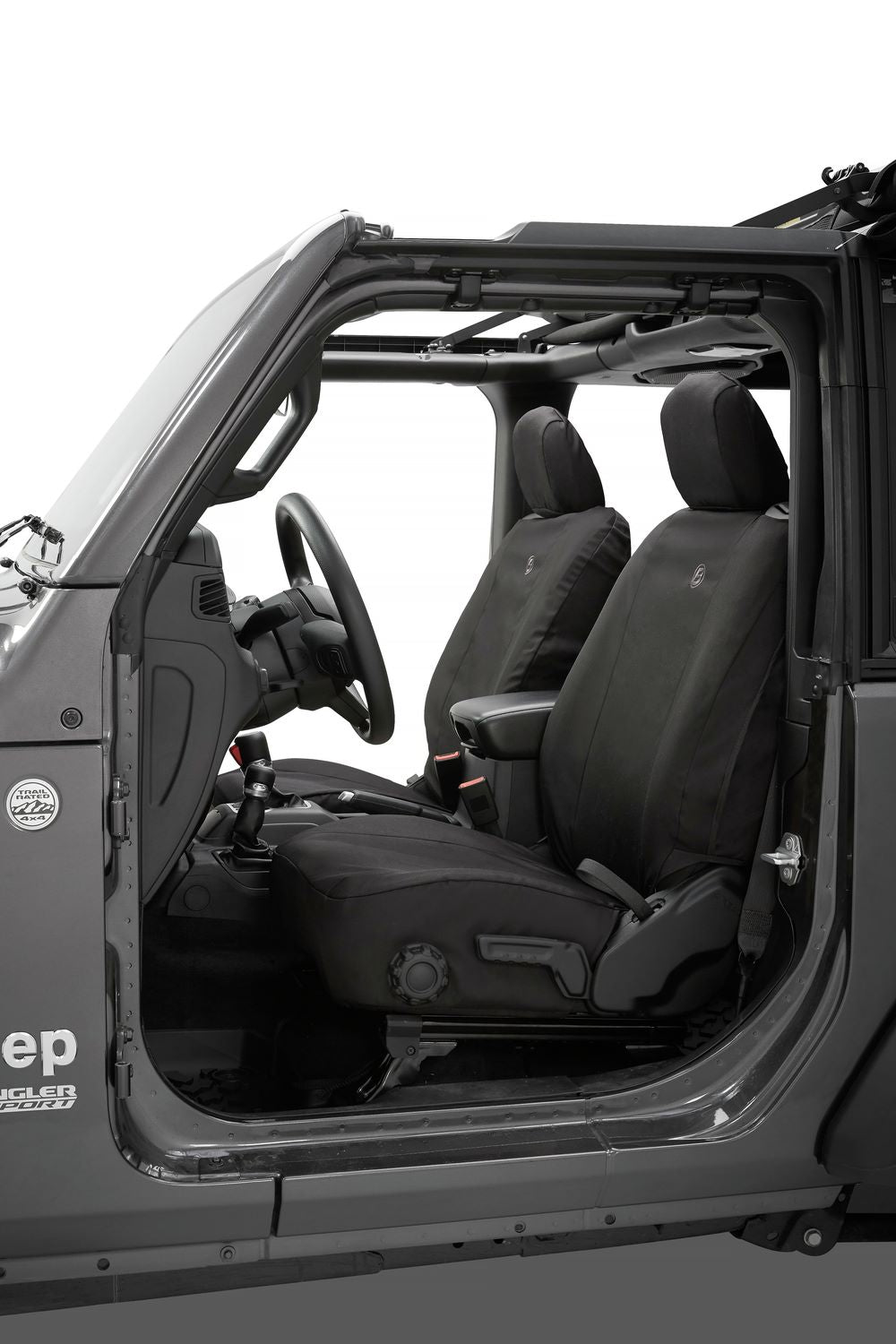 Bestop Jeep Seat Covers For Jeep 2018-Current Wrangler JL 2 Door Front Premium Vinyl Fabric Bestop