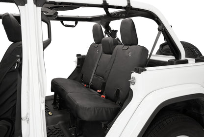 Jeep Seat Covers For Jeep 2018-2023 Wrangler JL 4 Door Rear without Fold Down Arm Rest Premium Vinyl Fabric Bestop