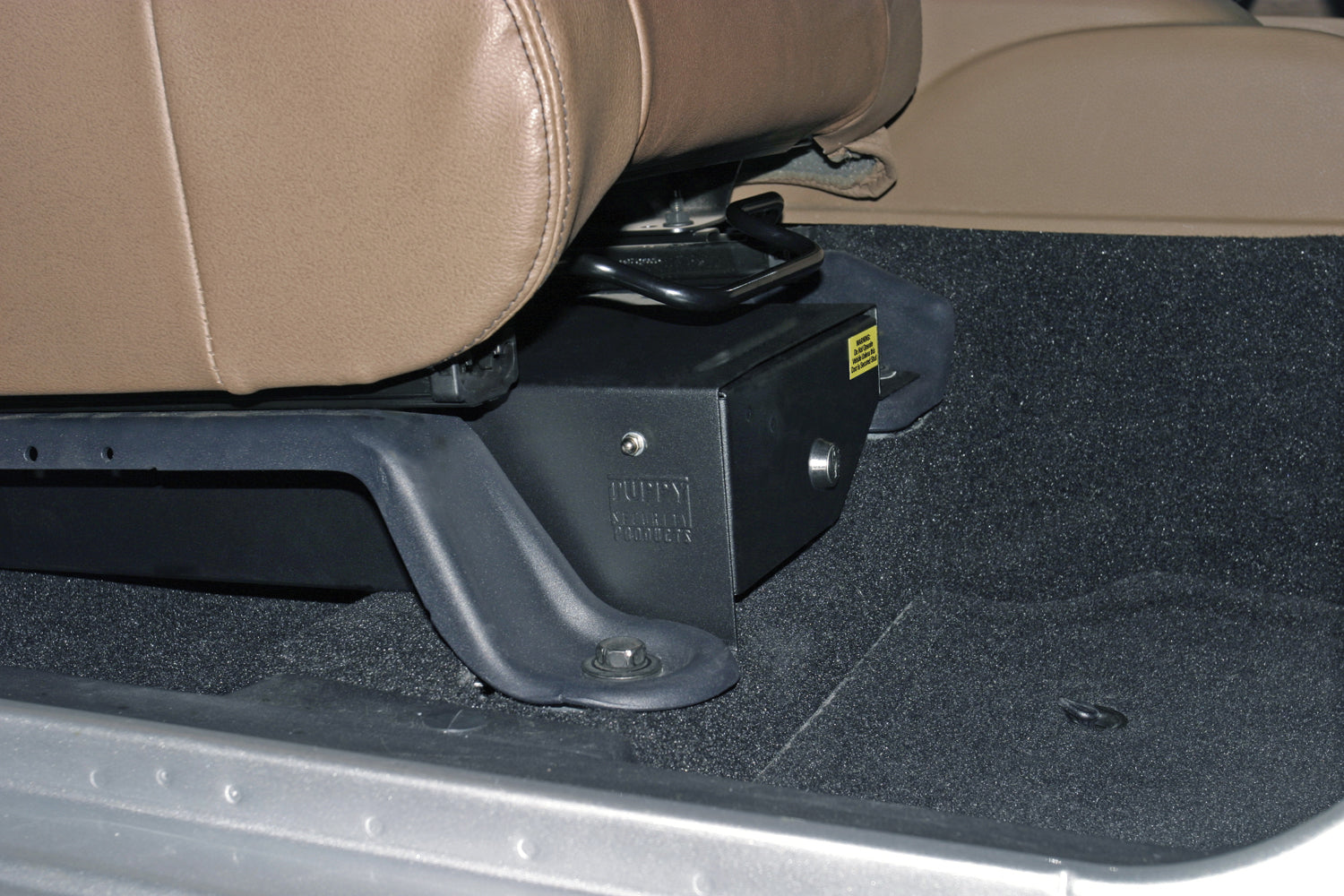 Front Passenger Side Underseat Drawer - 07-18 Wrangjer JK 4-Door 2-Door w/o Flip Seat Black Products Tuffy Security