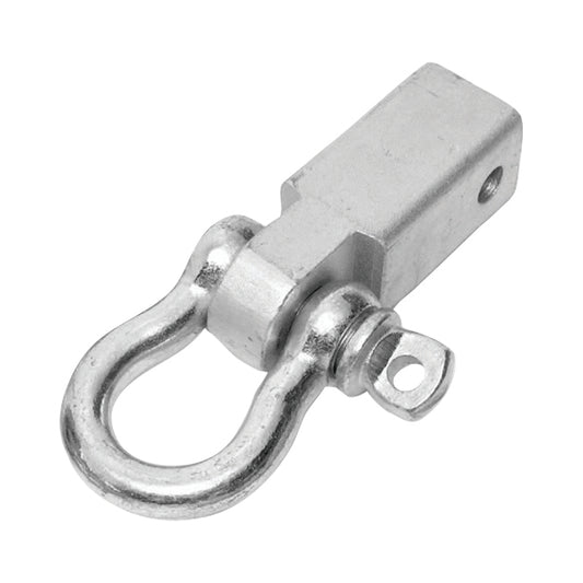 Receiver Hitch D Ring 3/4 Inch 475 Ton Rating Fits 2 Inch Receiver Zinc Smittybilt