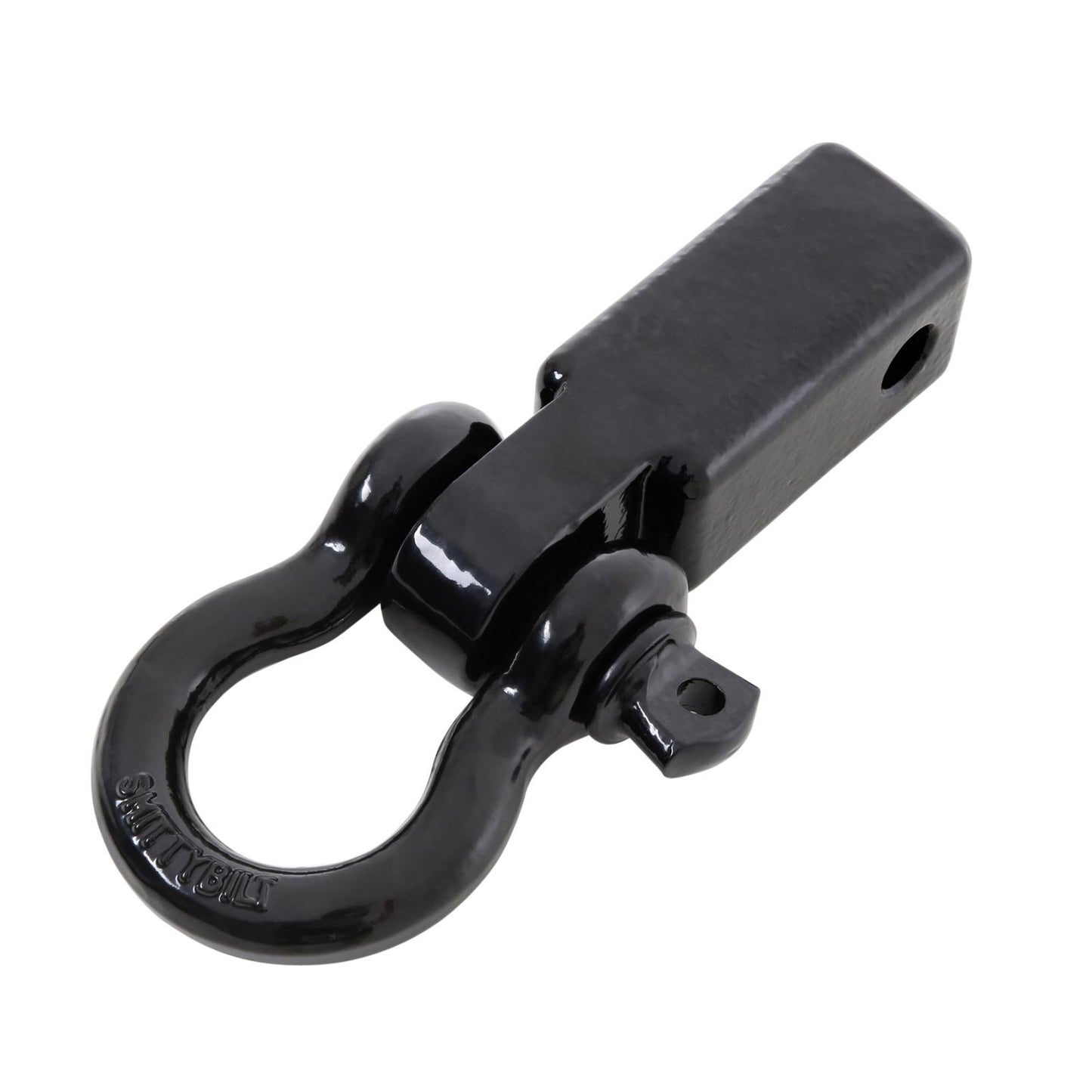 Receiver Hitch D Ring 3/4 Inch 475 Ton Rating Fits 2 Inch Receiver Black Smittybilt