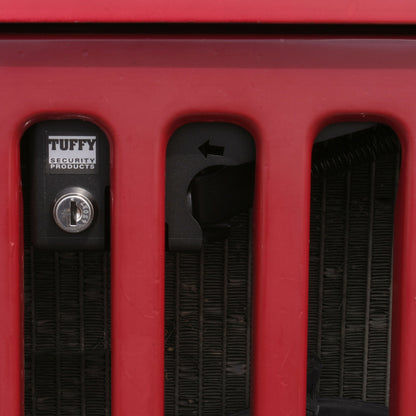 Hood Lock - 87-95 Wrangler YJ Black Products Tuffy Security