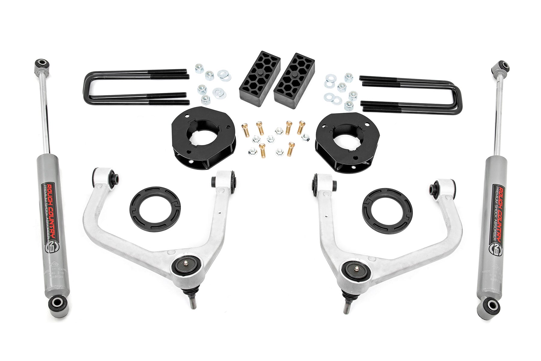 3.5 Inch Lift Kit Chevy Silverado 1500 2WD/4WD (2019-2024) Rough Country