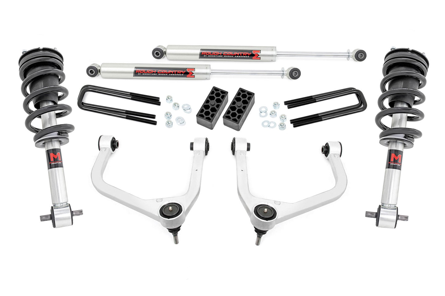 3.5 Inch Lift Kit M1 Struts/M1 Chevy Silverado 1500 2WD/4WD (2019-2024) Rough Country