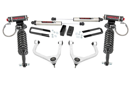 Rough Country 3.5 Inch Vertex Suspension Lift Kit w/ Forged Upper Control Arms w/V2 Shocks For 19-21 Chevy 1500 PU 4WD/2WD Rough Country