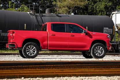 3.5 Inch Lift Kit Vertex/V2 Red Chevy Silverado 1500 2WD/4WD (2019-2024) Rough Country-5