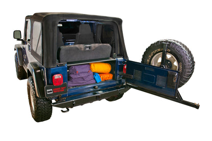 Standard Cargo Enclosure - 97-06 Wrangler TJ Black Products Tuffy Security-2