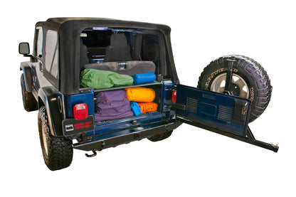 Standard Cargo Enclosure - 97-06 Wrangler TJ Black Products Tuffy Security-3