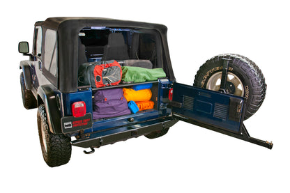 Standard Cargo Enclosure - 97-06 Wrangler TJ Black Products Tuffy Security-5