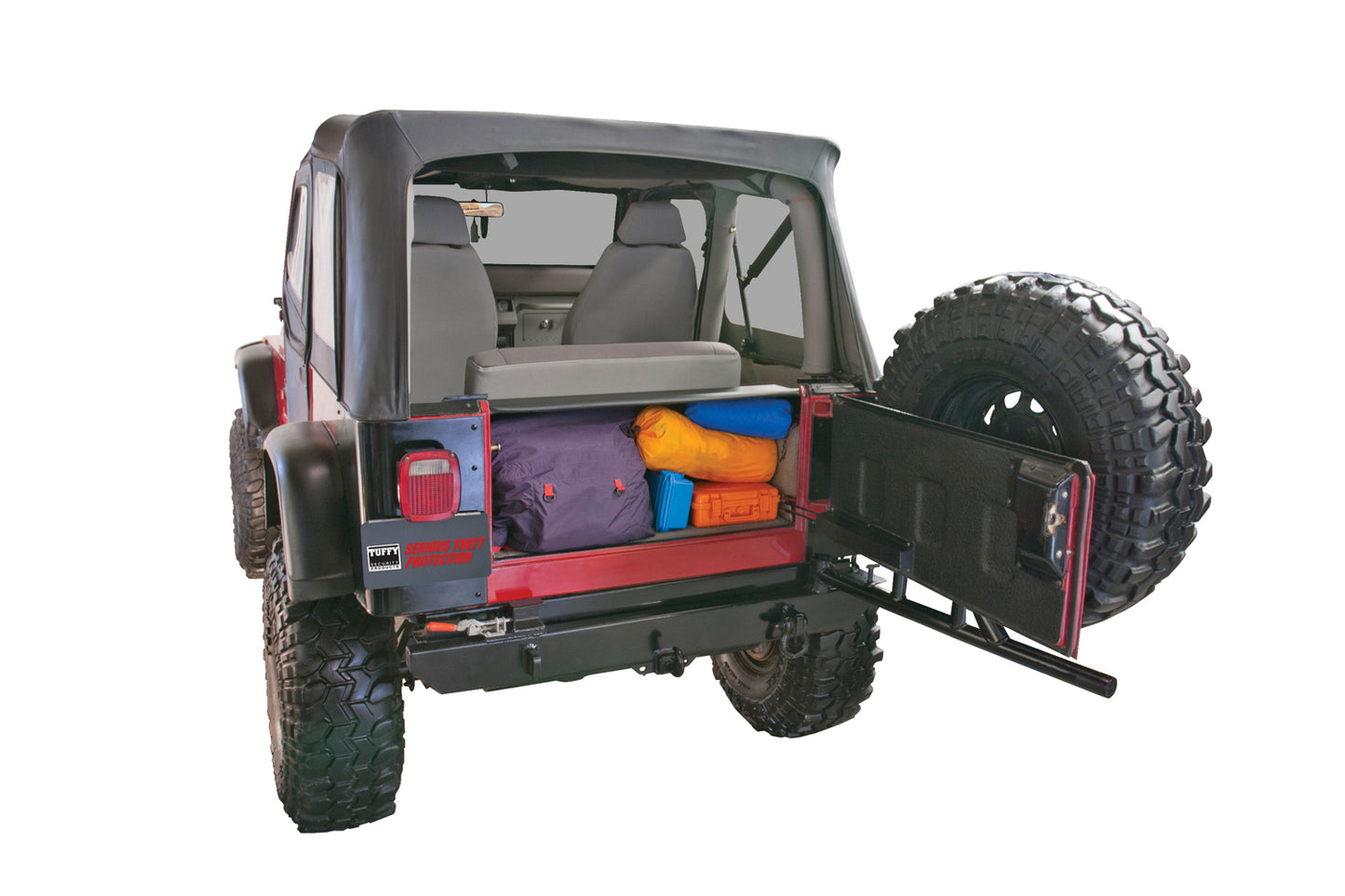 Standard Cargo Enclosure - 87-95 Wrangler YJ Black Products Tuffy Security-4