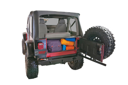 Standard Cargo Enclosure - 87-95 Wrangler YJ Black Products Tuffy Security-4