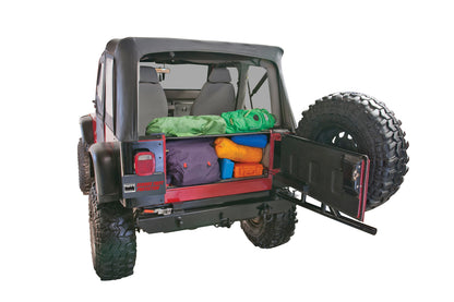 Standard Cargo Enclosure - 87-95 Wrangler YJ Black Products Tuffy Security-5