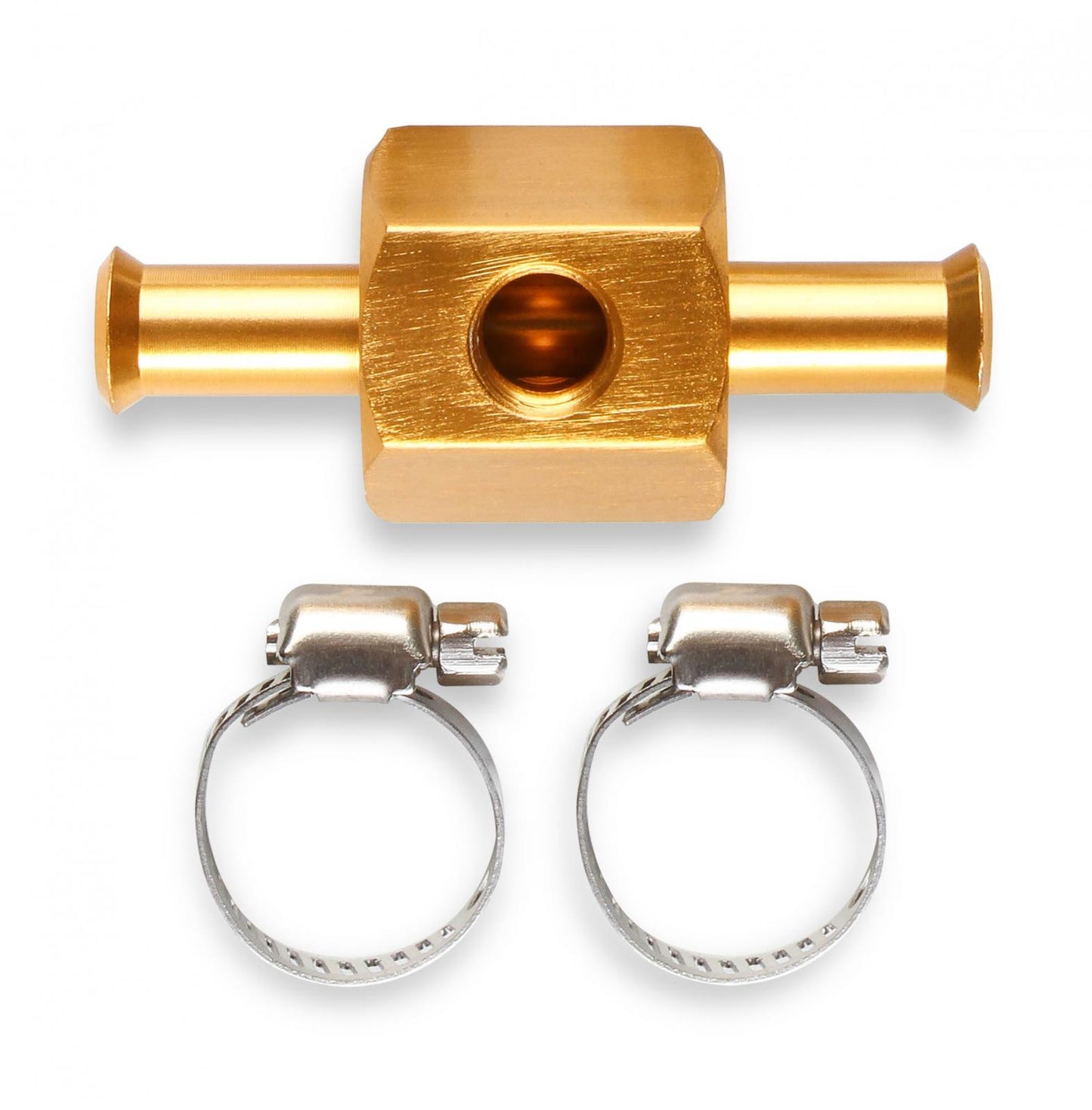 In-Line Fuel Pressure Gauge Adapter Fits 3/8 Inch Fuel Hose -1/8 Inch NPT Gauge Port Mr Gasket