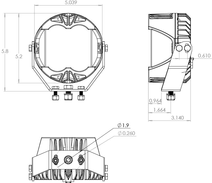 LP4 Pro LED Driving/Combo Amber Lens Pair Baja Designs-2