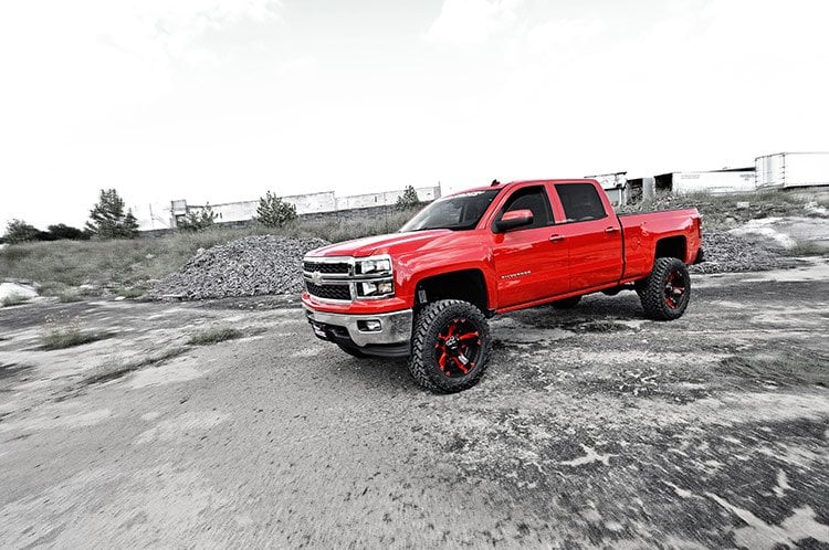 7 Inch Lift Kit Bracket M1 Struts/M1 Silverado/Sierra 1500 (14-16) Rough Country-2