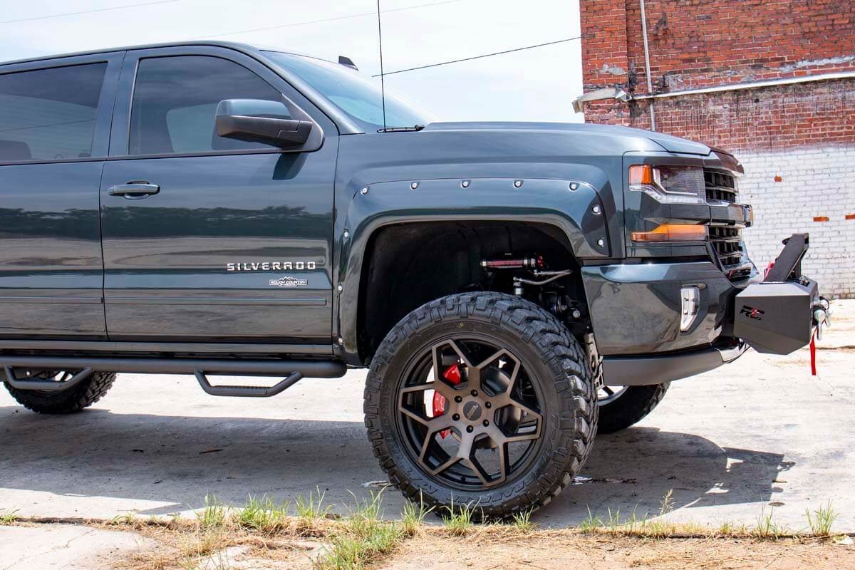 7 Inch Lift Kit Bracket Vertex Silverado/Sierra 1500 (14-16) Rough Country-2