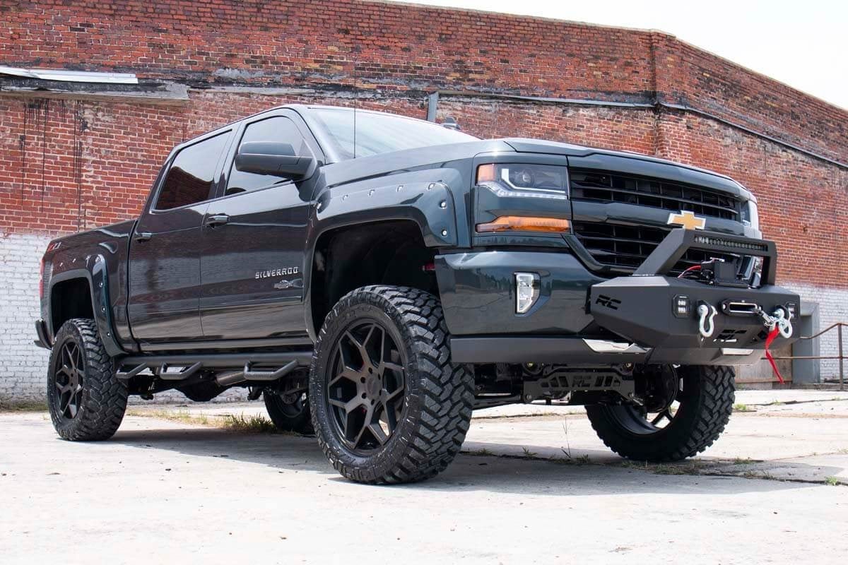 7 Inch Lift Kit Bracket Vertex Silverado/Sierra 1500 (14-16) Rough Country-4