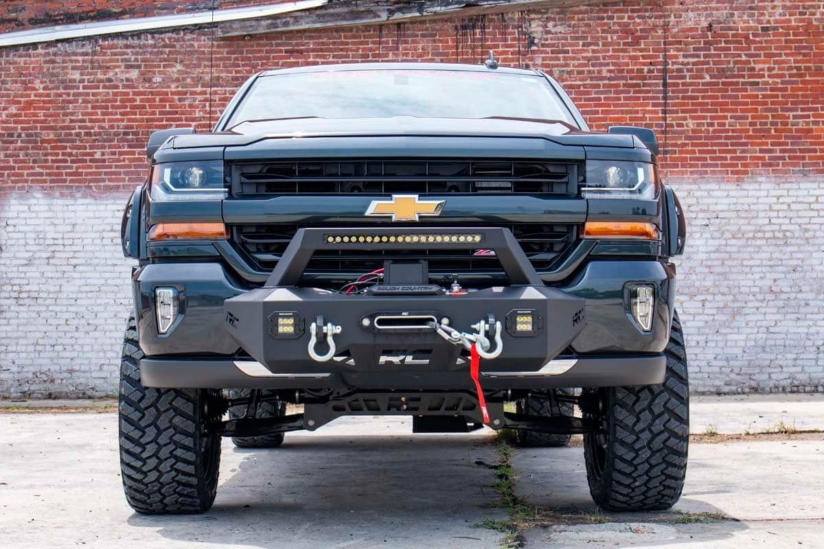 7 Inch Lift Kit Bracket Vertex Silverado/Sierra 1500 (14-16) Rough Country-5