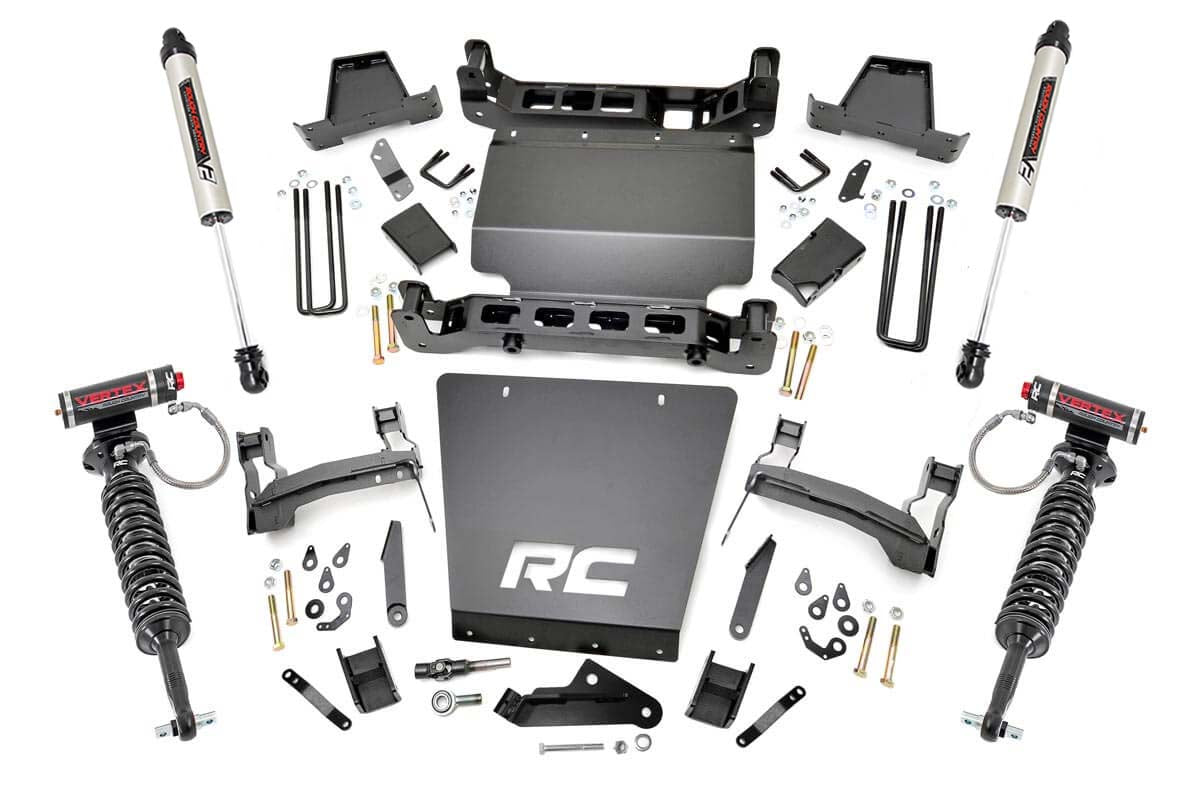 Rough Country 7 Inch Lift Kit Bracket Vertex/V2 Shks 14-16 Chevy/GMC 1500 Rough Country