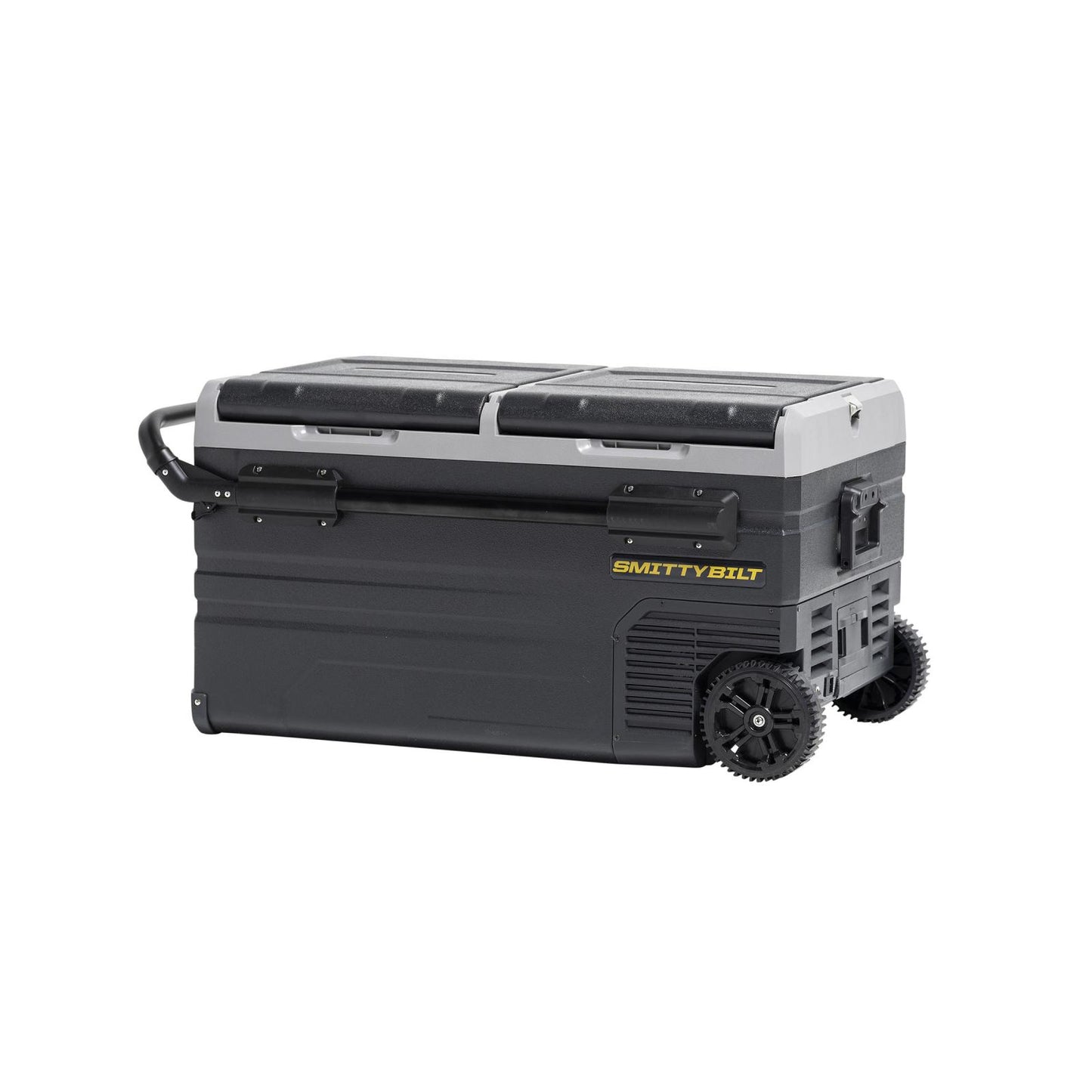 Basecamp 75L Fridge/Freezer Dual Zone Fridge Outside Dimensions 36.9 inch Long x 18.3 Inch Tall x 21.1 Inch Wide Smittybilt