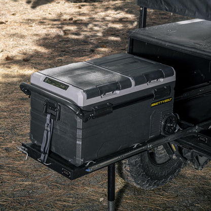 Basecamp 75L Fridge/Freezer Dual Zone Fridge Outside Dimensions 36.9 inch Long x 18.3 Inch Tall x 21.1 Inch Wide Smittybilt-9
