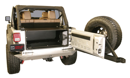 Premium Cargo Enclosure - 11-13 Wrangler JK {4-Door} 14-18 Wrangler JK {Rear Seats Must Be Removed on 2-Door Models} Black Products Tuffy Security