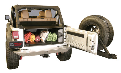 Premium Cargo Enclosure - 11-13 Wrangler JK {4-Door} 14-18 Wrangler JK {Rear Seats Must Be Removed on 2-Door Models} Black Products Tuffy Security-2