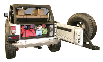 Premium Cargo Enclosure - 11-13 Wrangler JK {4-Door} 14-18 Wrangler JK {Rear Seats Must Be Removed on 2-Door Models} Black Products Tuffy Security-4