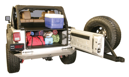 Premium Cargo Enclosure - 11-13 Wrangler JK {4-Door} 14-18 Wrangler JK {Rear Seats Must Be Removed on 2-Door Models} Black Products Tuffy Security-5