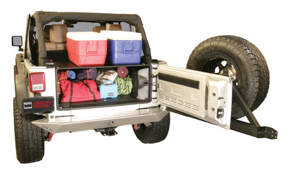 Premium Cargo Enclosure - 11-13 Wrangler JK {4-Door} 14-18 Wrangler JK {Rear Seats Must Be Removed on 2-Door Models} Black Products Tuffy Security-6