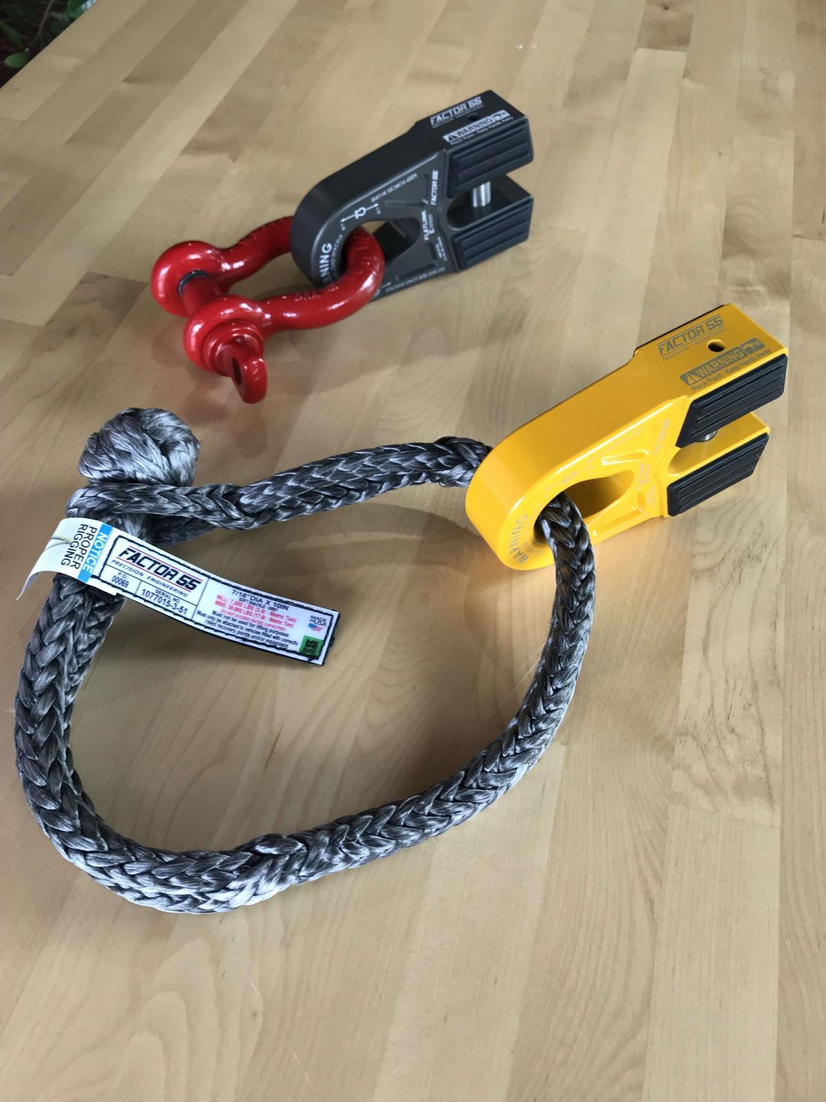 10 Inch Soft Shackle 7/16 Diameter Standard Duty Gray Factor 55-4
