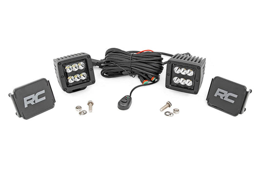 2 Inch Black Series LED Light Pods | Spot | Square Rough Country