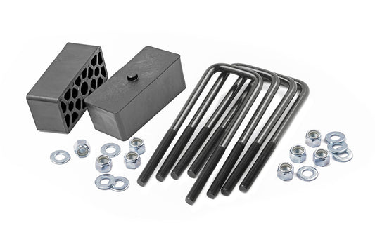 2 Inch Block & U-Bolt Kit | Chevy/GMC 1500 2WD/4WD (99-25) Rough Country