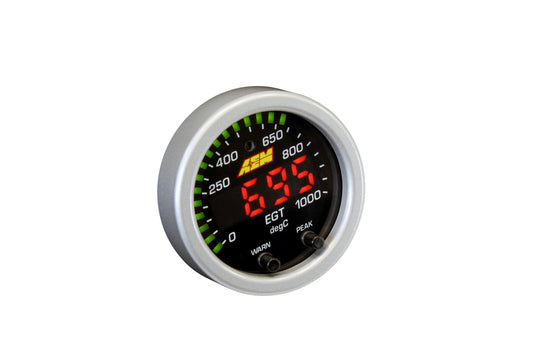 X-Series EGT Gauge Kit 0-1800F/0-1000C Black Bezel and Black Faceplate AEM Electronics