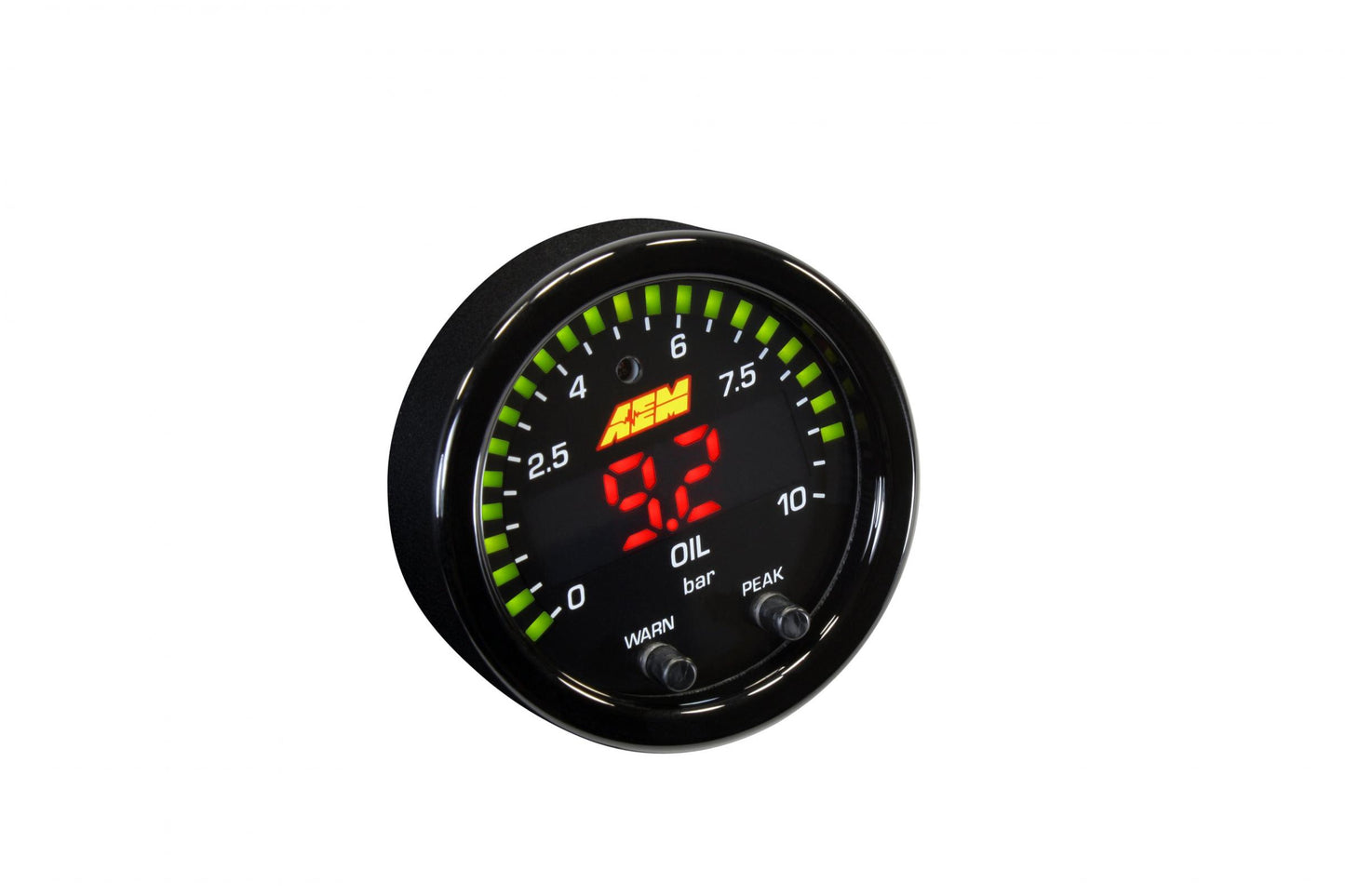 X-Series Fluid Pressure Gauge Kit 0-150psi/0-10bar Black Bezel and Black Faceplate AEM Electronics-4