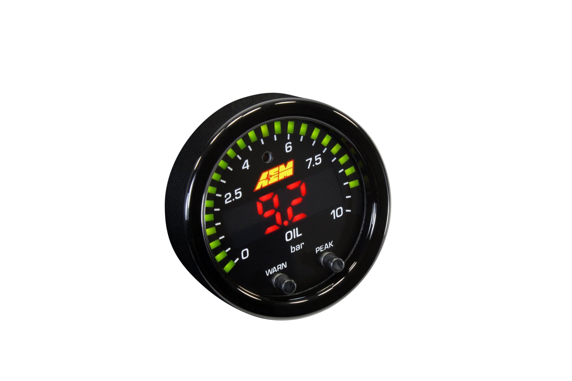 X-Series Fluid Pressure Gauge Kit 0-150psi/0-10bar Black Bezel and Black Faceplate AEM Electronics-4
