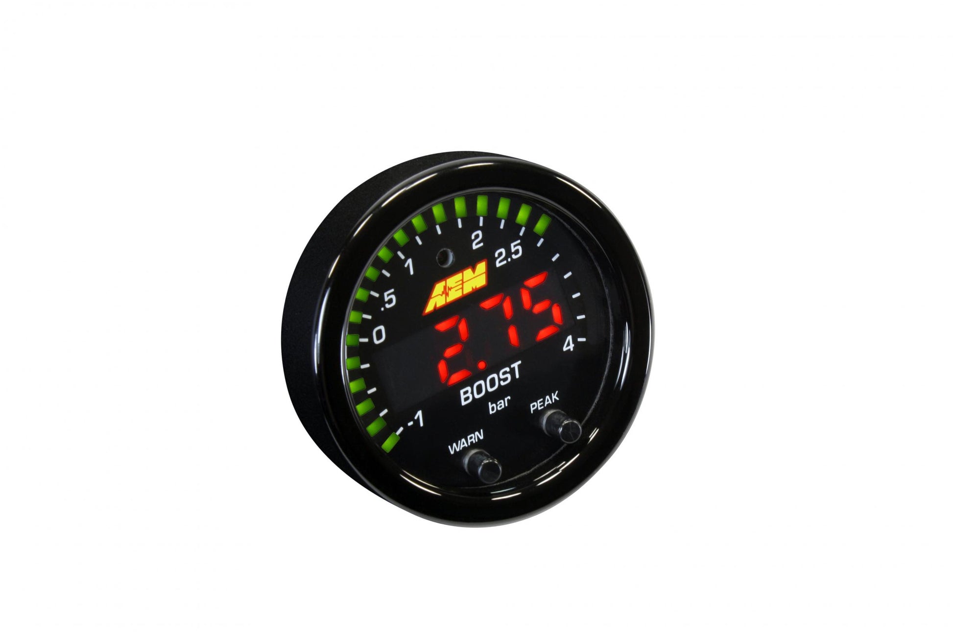 X-Series Boost Pressure Gauge Kit 30 in/hg to 60 PSI AEM Electronics