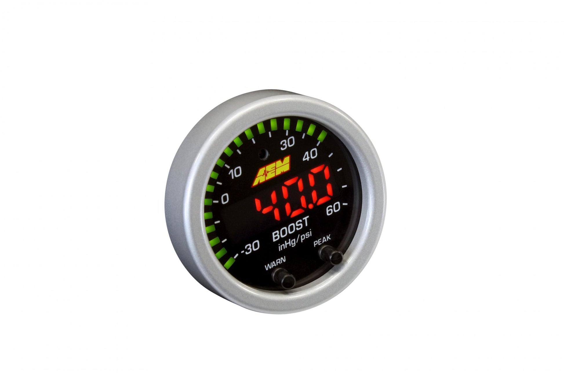 X-Series Boost Pressure Gauge Kit 30 in/hg to 60 PSI AEM Electronics-4