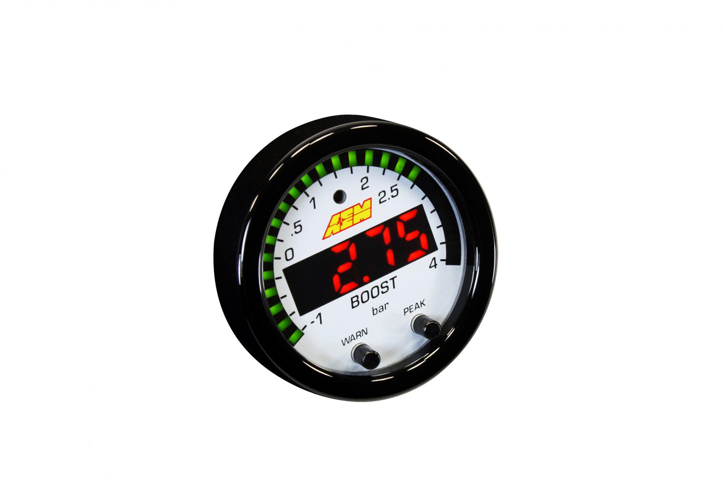 X-Series Boost Pressure Gauge Kit 30 in/hg to 60 PSI AEM Electronics-5