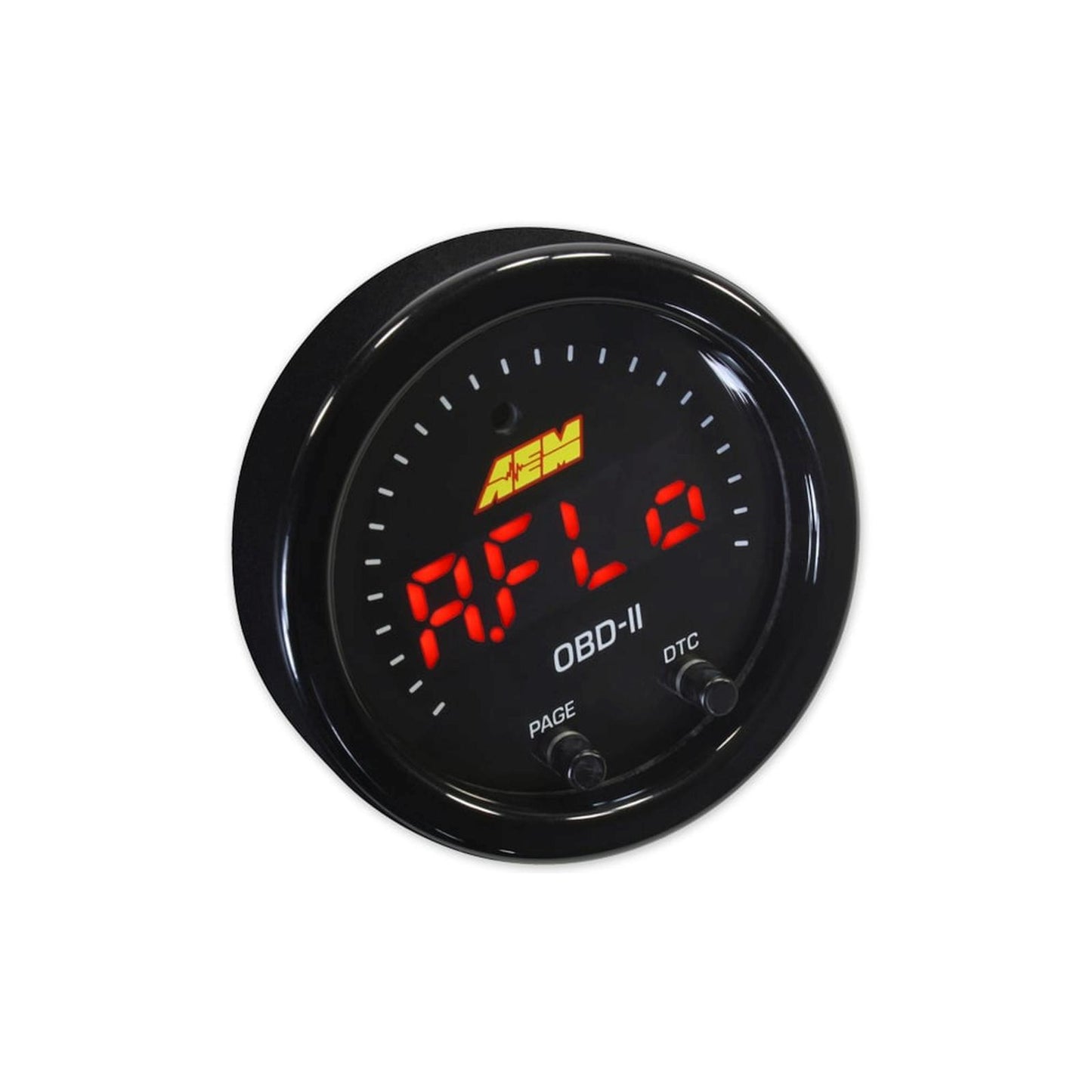 X-Series OBDII Gauge Kit Black Bezel and Black Faceplate AEM Electronics